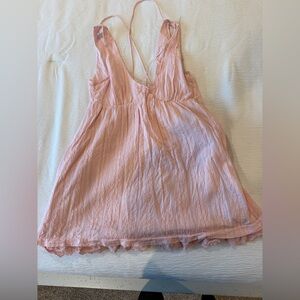 Princess Polly Light Pink V-Neck Dress